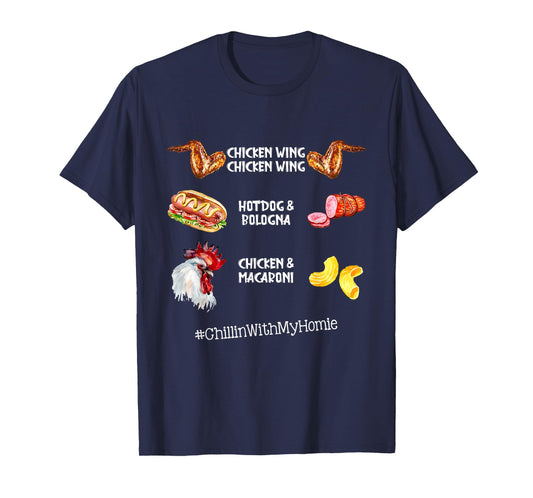 Chicken Wing Chicken Wing Hot Dog And Bologna T-Shirt