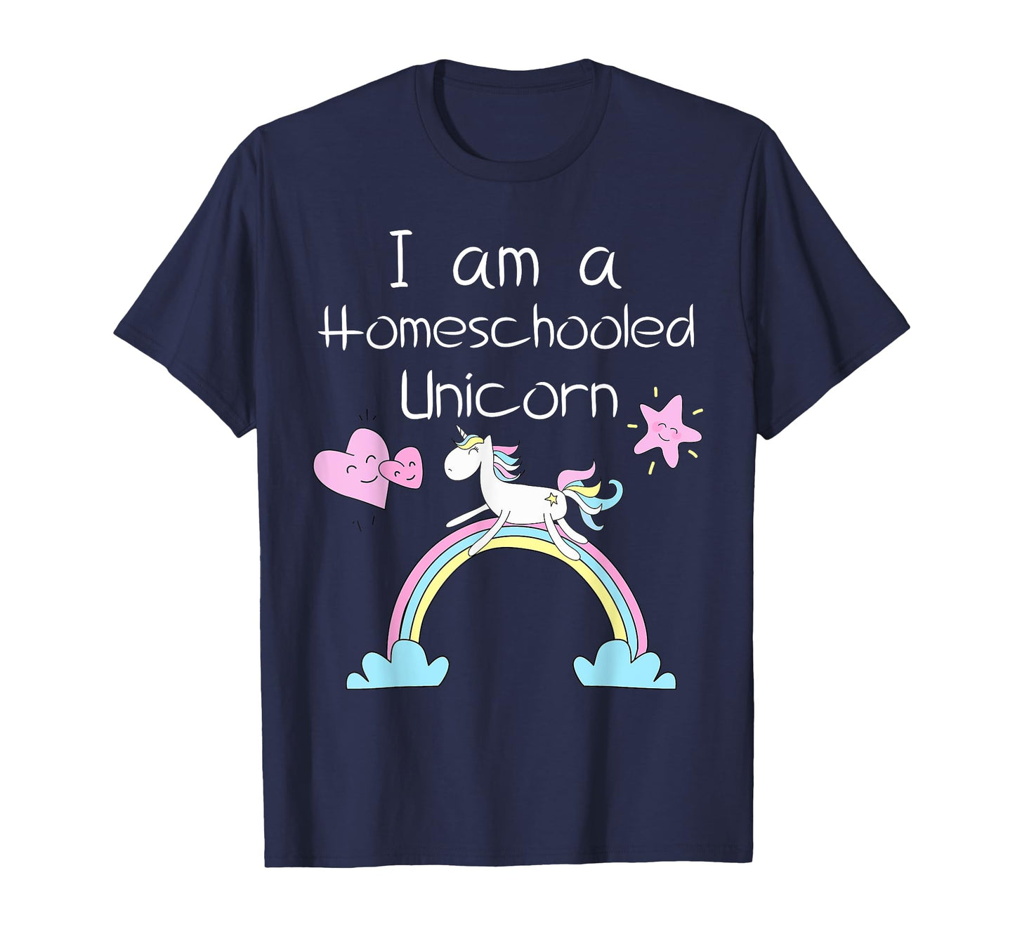 Homeschool Kids Shirts Im A Homeschooled Unicorn T-Shirt