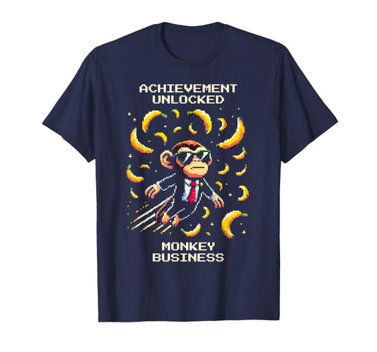Monkey business unlocked | Monkey design, retro fun T-Shirt