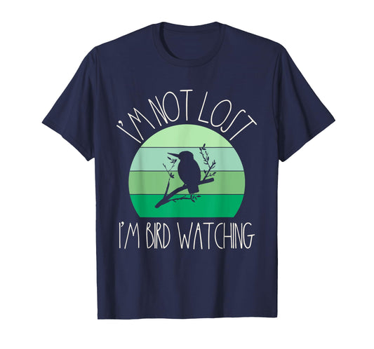 Funny Birder Retro Women Birding Ornithology Bird Watcher T-Shirt