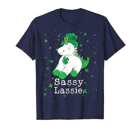 Sassy Lassie Shirt Girls Women St. Patricks Day T-Shirt