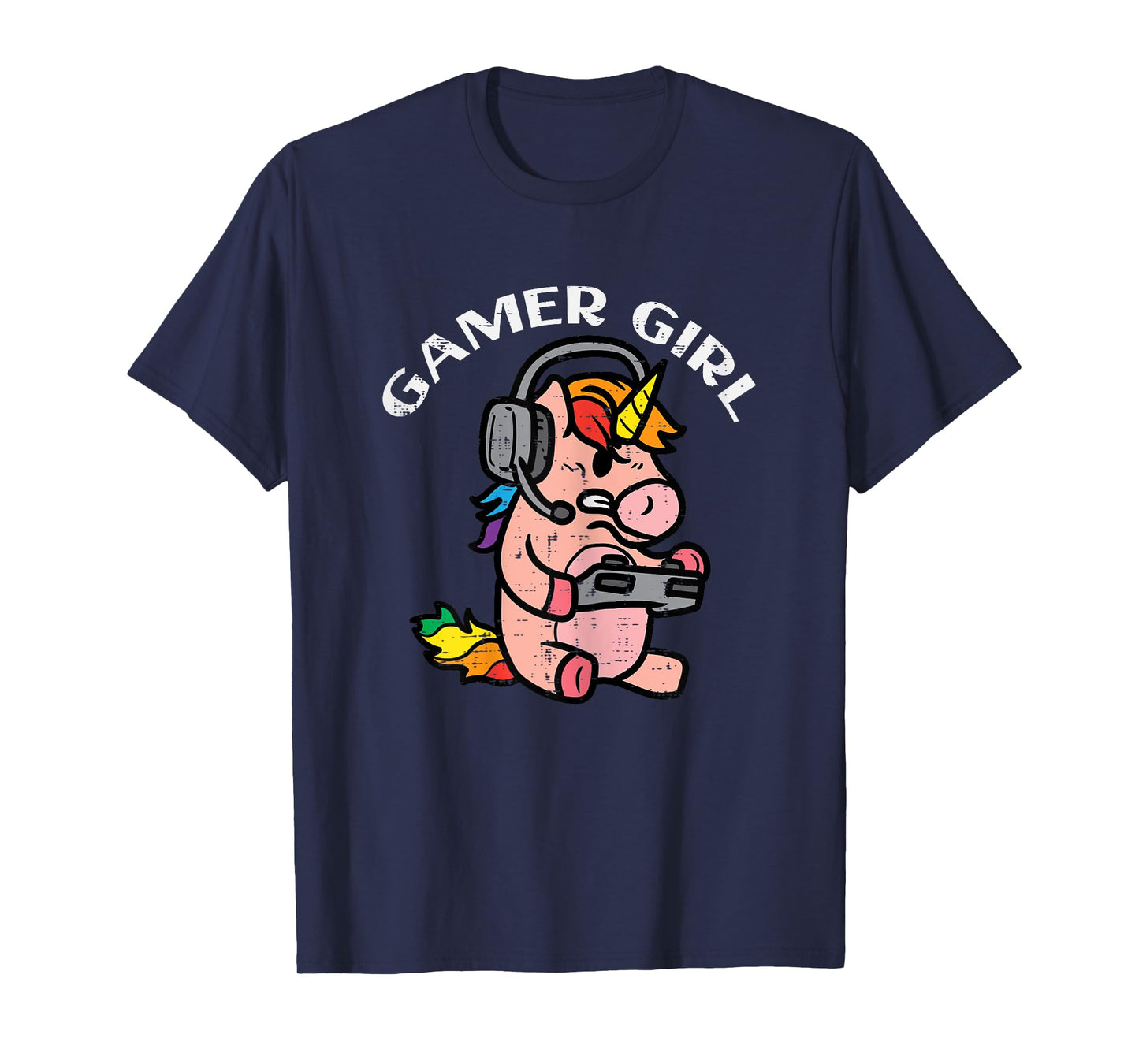 Gamer Girl Unicorn Gaming Cute Women Girls Kids Teen Youth T-Shirt