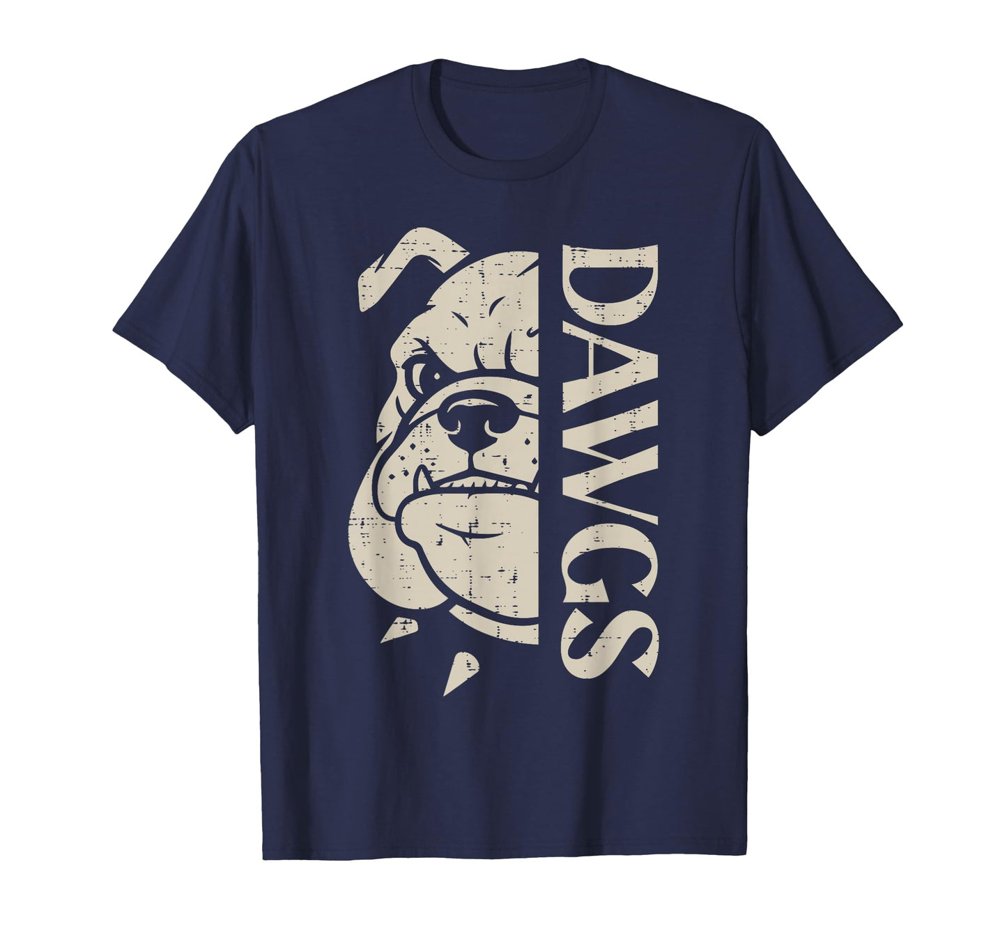 Bulldog Dawgs Men Women Boys Girls Kids Youth Teen T-Shirt
