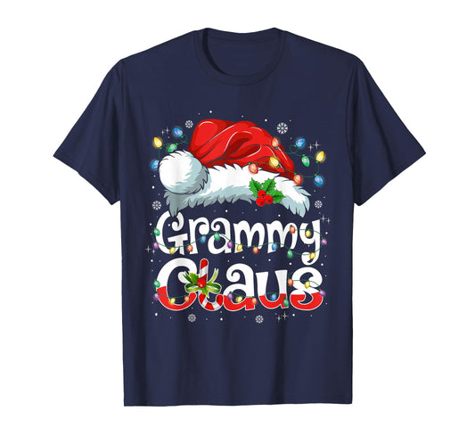 Grammy Claus Xmas Santa Matching Family Christmas Pajamas T-Shirt