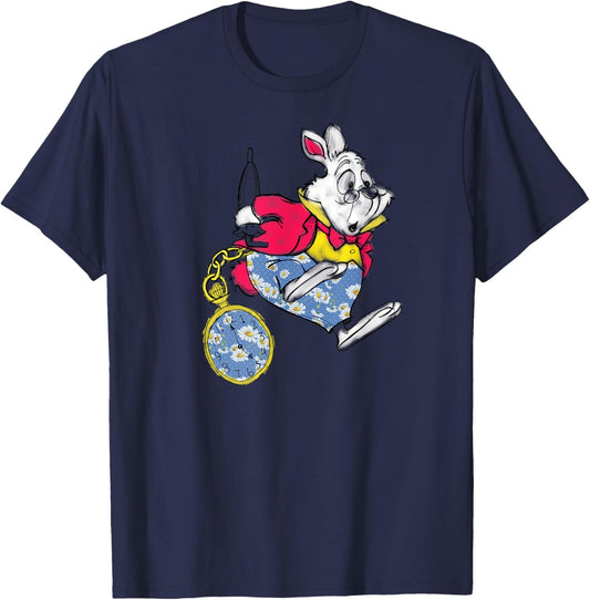 Alice In Wonderland - in Wonderland Late White Rabbit T-Shirt