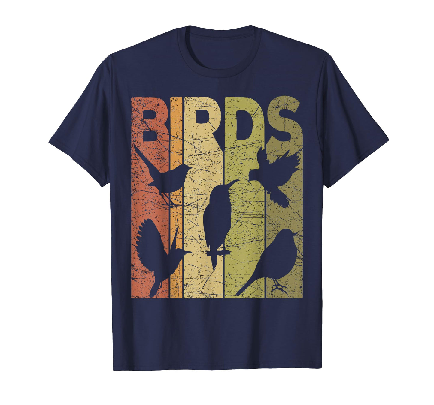 Birds Vintage Birdwatching Retro Ornithology Birdwatcher T-Shirt