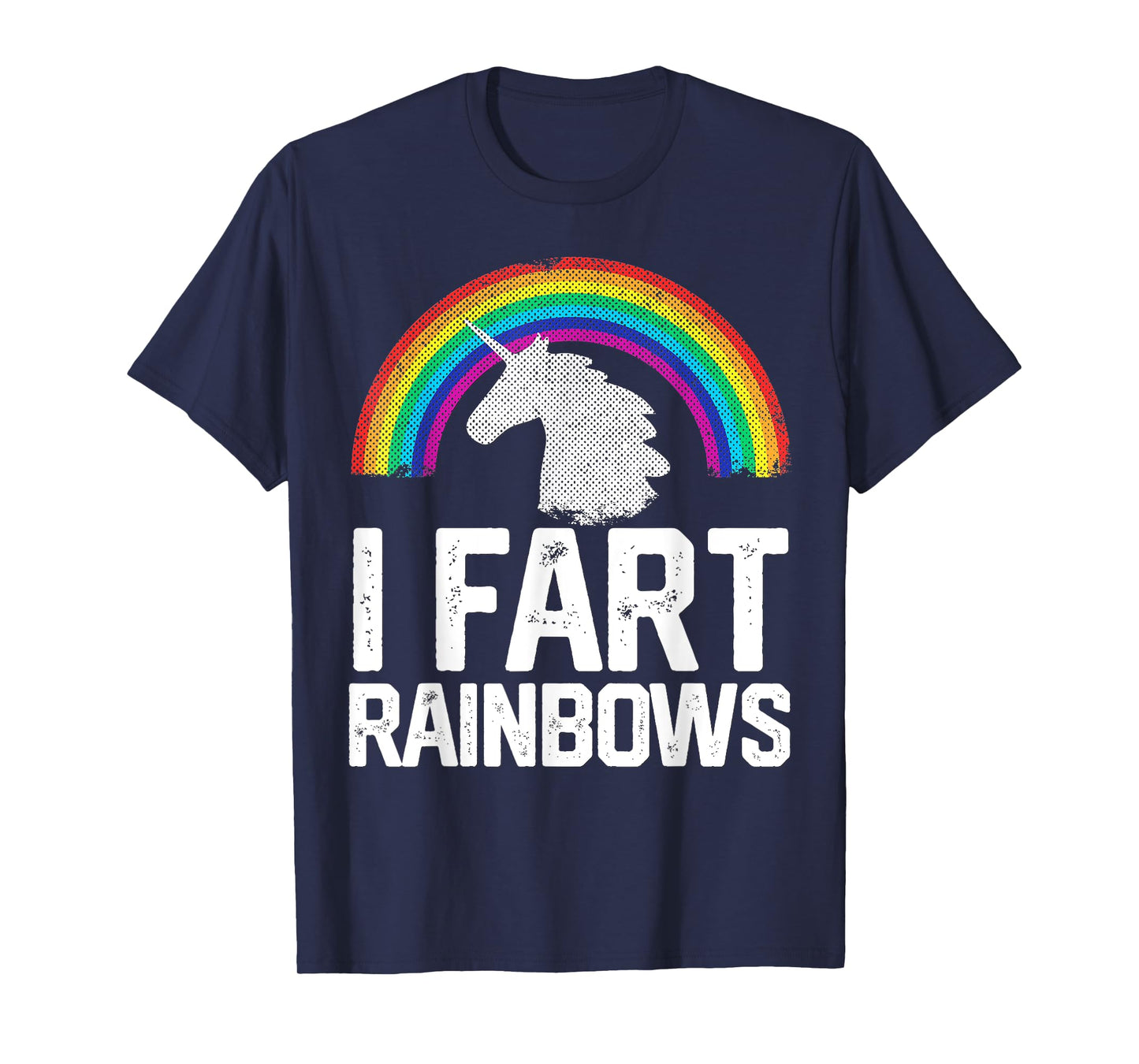 Funny Rainbow Unicorn I FART Gag Gift Joke T Shirt Women Mom T-Shirt