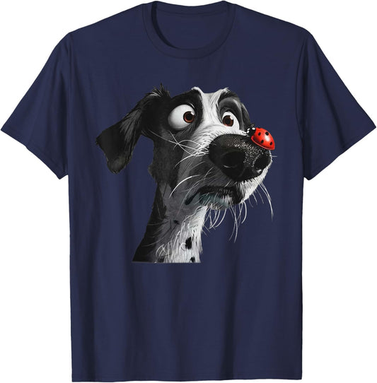 PeachBruh Cute Hound Dog And Ladybug Painting Art Eagerlys T-Shirt