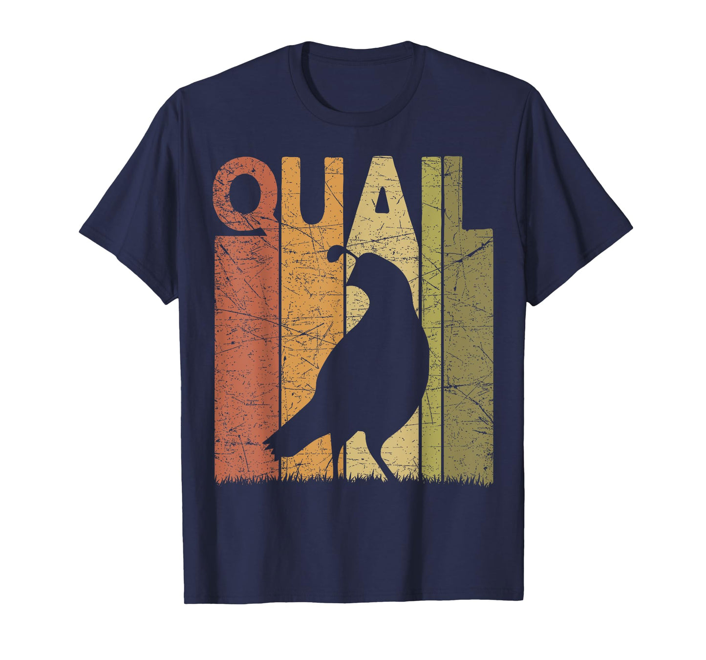 Quail Vintage Birdwatching Quail Retro Ornithology Birding T-Shirt