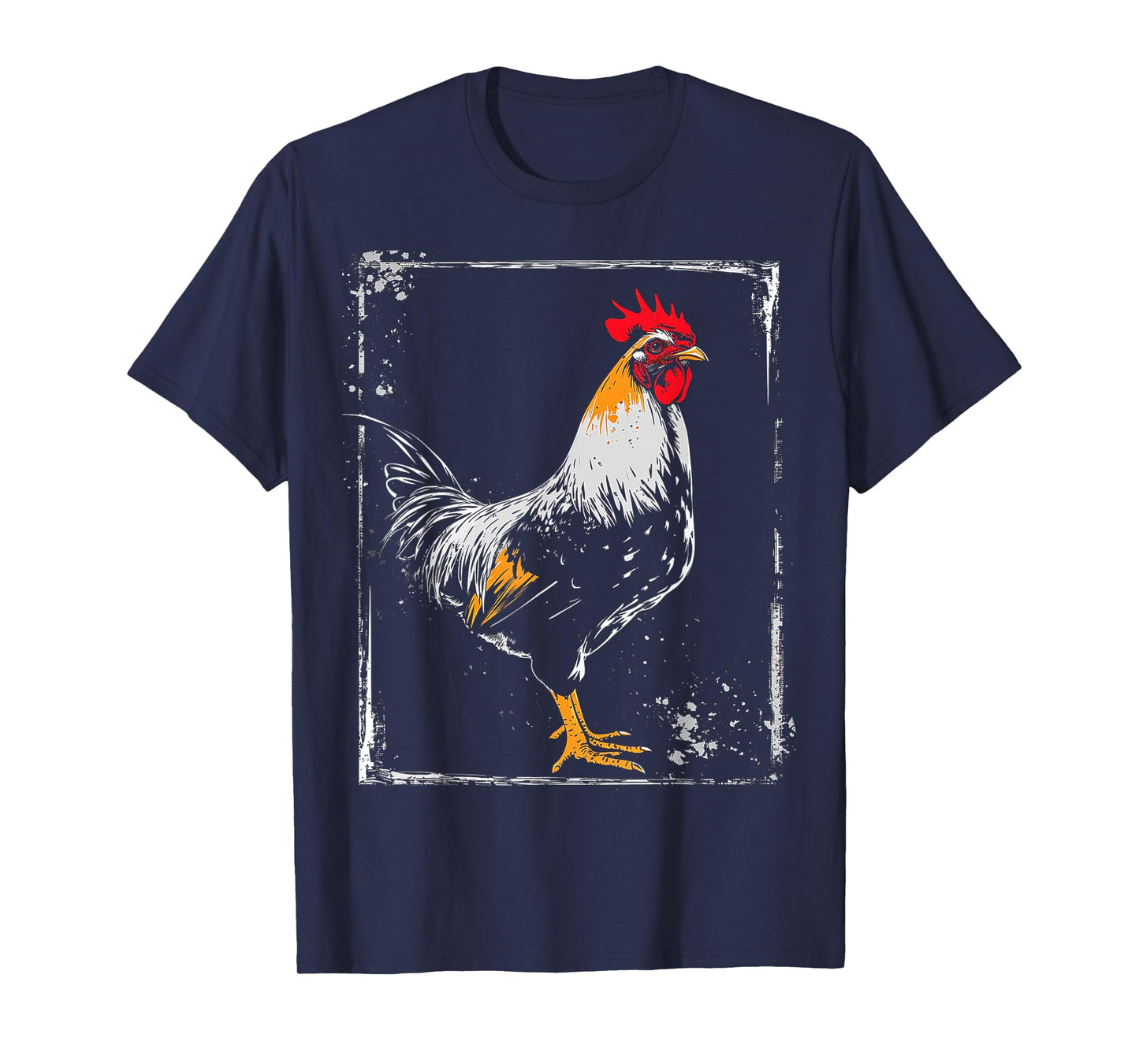 Chicken Painting Drawing Animal Art Graphic Chicken T-Shirt