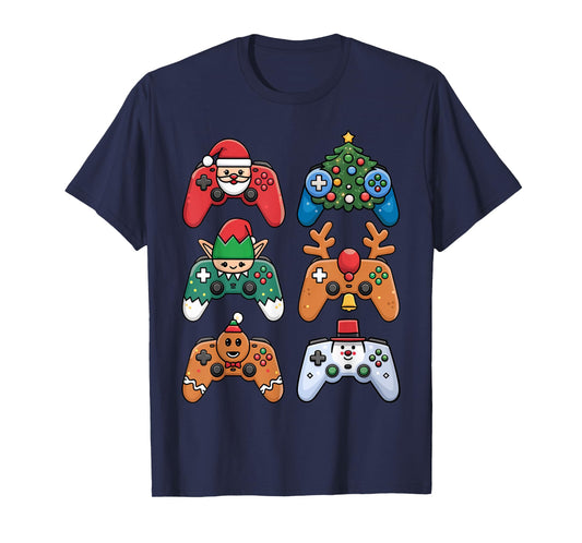 Christmas Video Gamer Controller Xmas Gaming Men Boys Kids T-Shirt