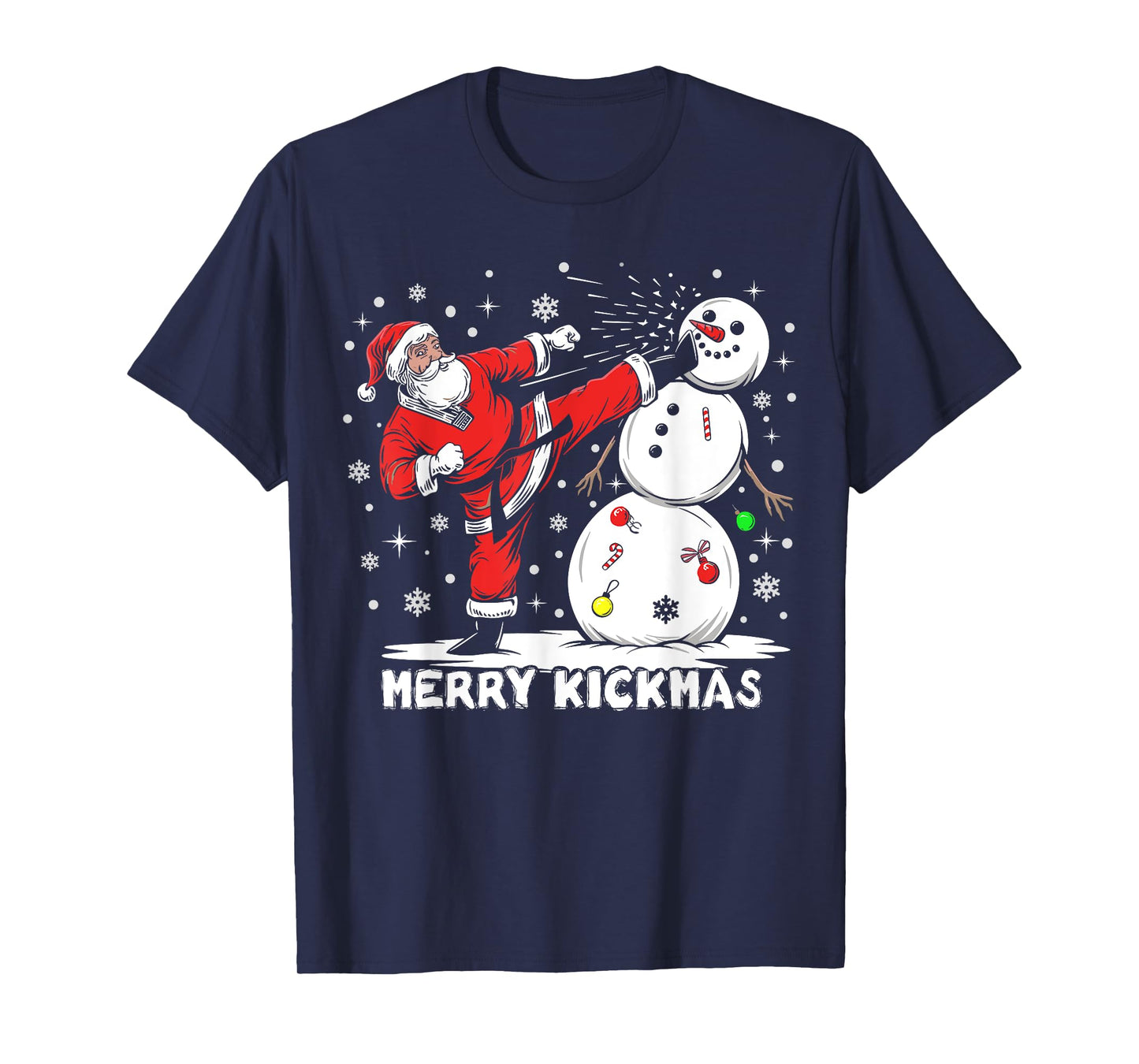 Merry Kickmas Funny Xmas Santa Taekwondo Christmas Judo T-Shirt