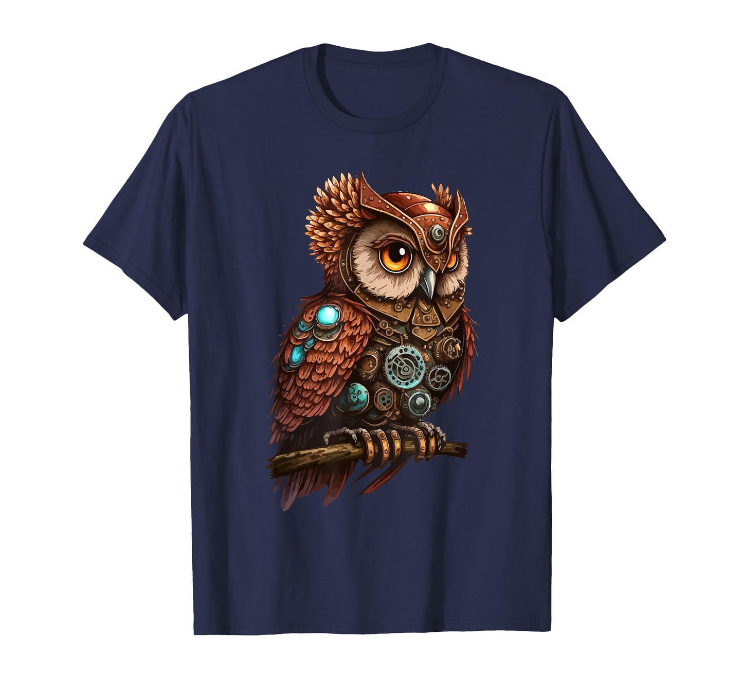 Steampunk Owl Steam Punk Owl Bird Vintage T-Shirt