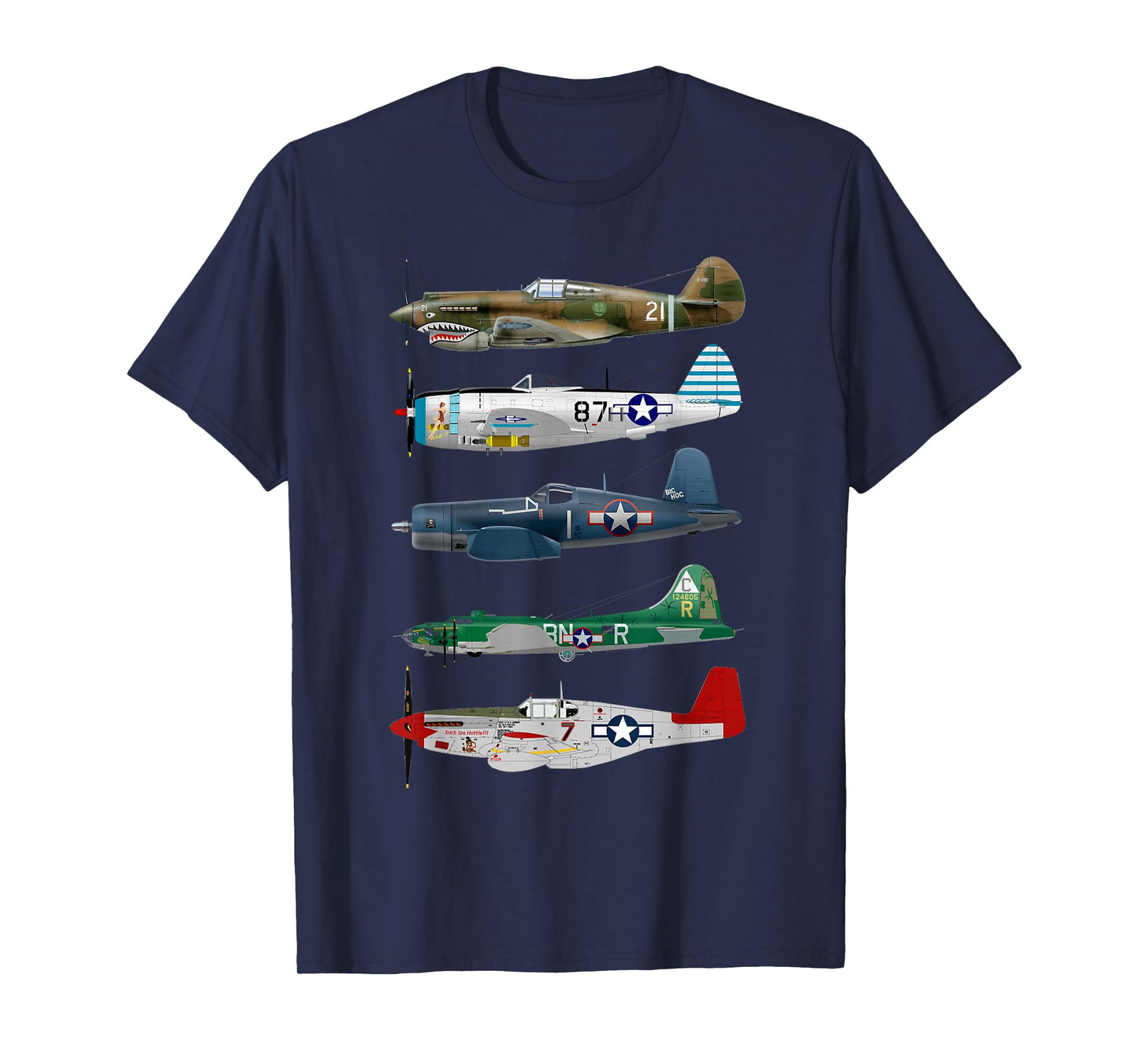WW2 Planes Warbirds Warplanes T-Shirt