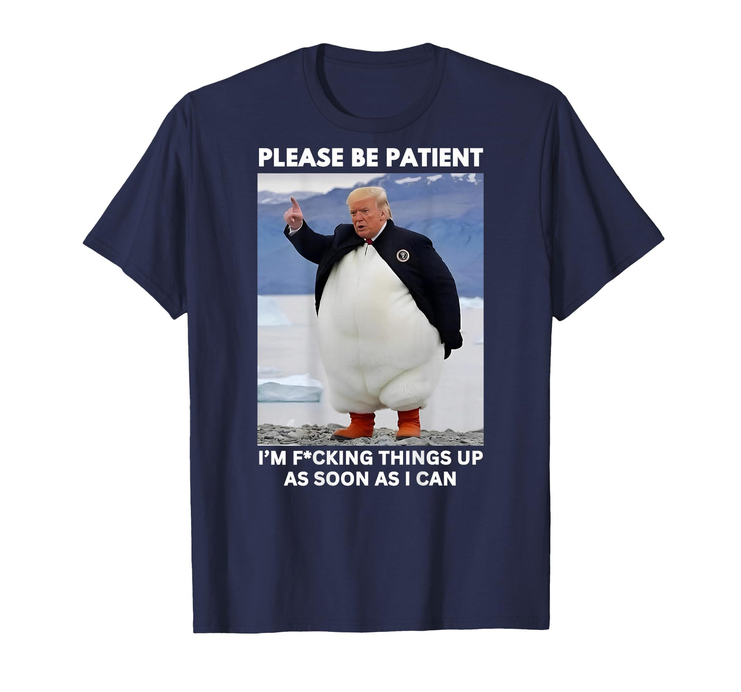 Penguins Against Tariffs Anti-Trump Protest HANDS OFF 2025 T-Shirt