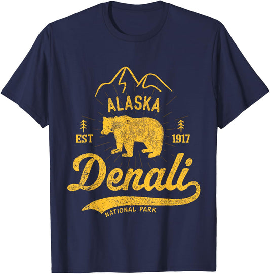 Denali National Park US Alaska Nature reserve Denali Bear T-Shirt