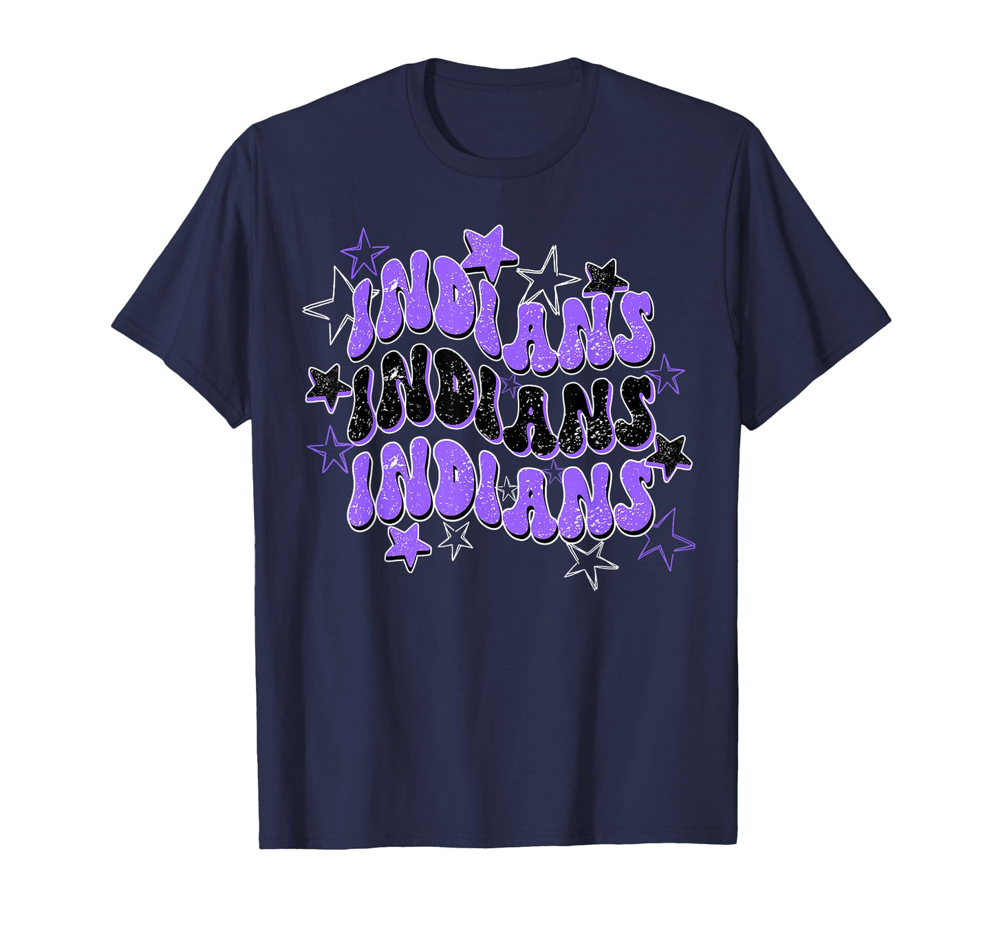 Purple Indians School Spirit Spirit Wear T-Shirt