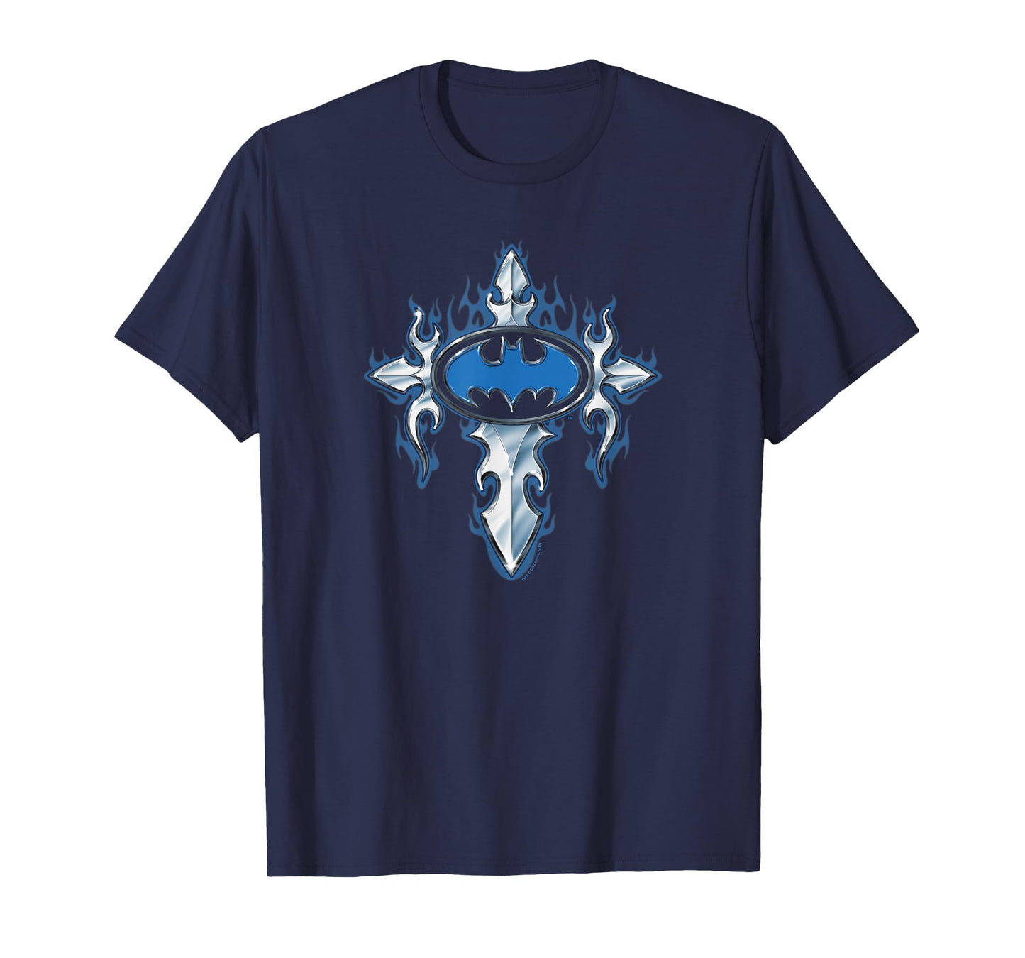 Batman Gothic Steel Logo T Shirt T-Shirt
