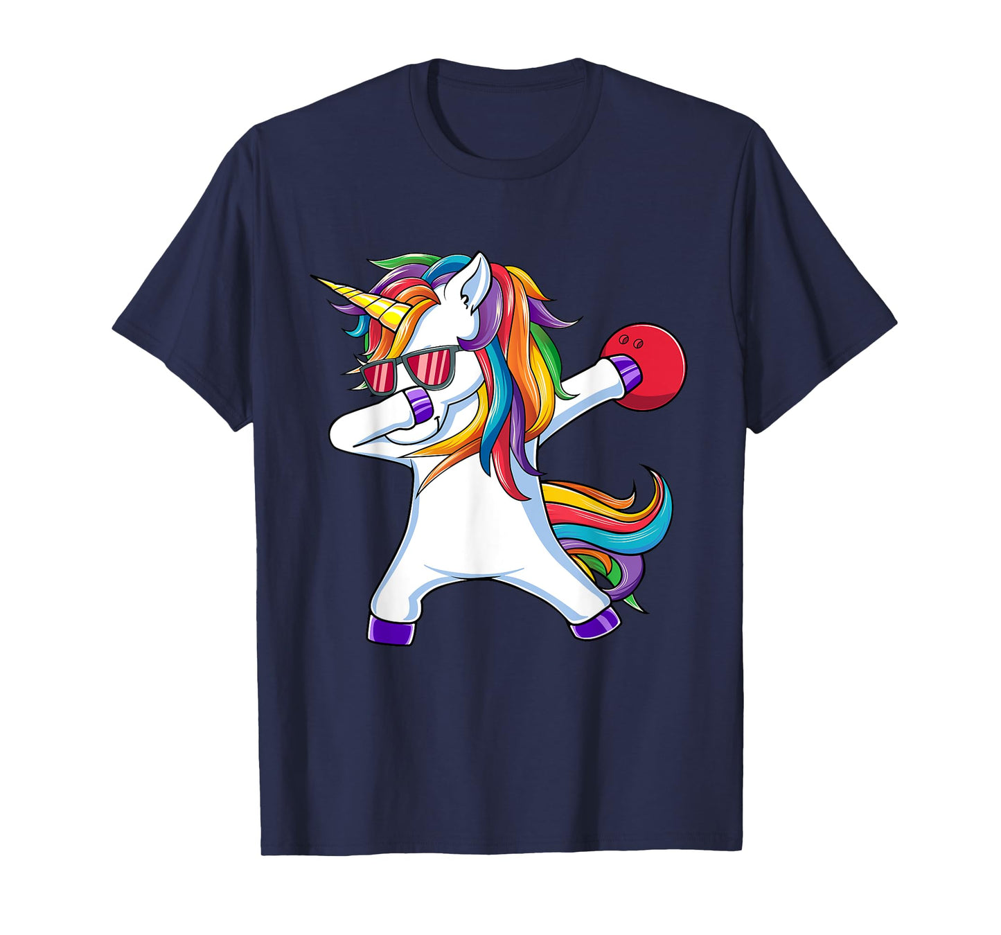 Dabbing Unicorn Bowling Funny Dab Dance T-Shirt