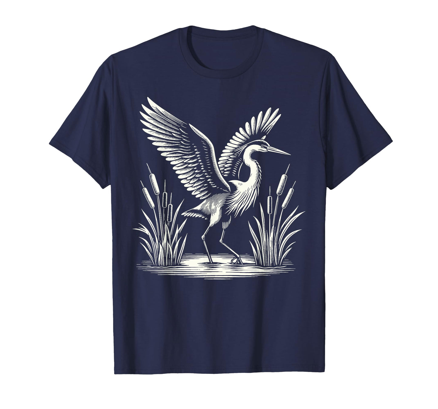 Heron Bird Birding T-Shirt