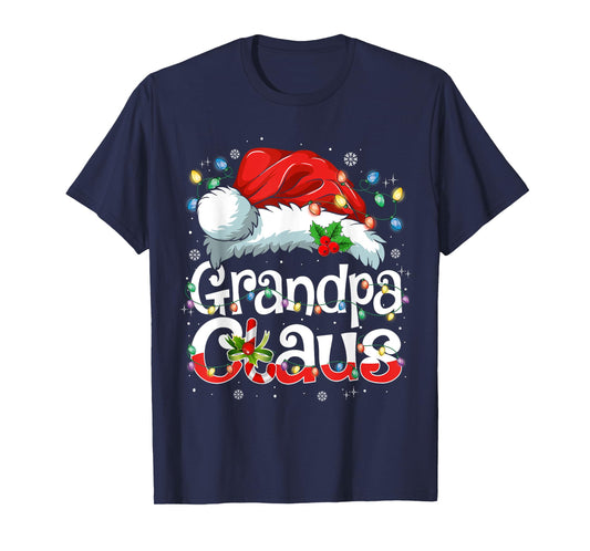 Grandpa Claus Xmas Santa Matching Family Christmas Pajamas T-Shirt