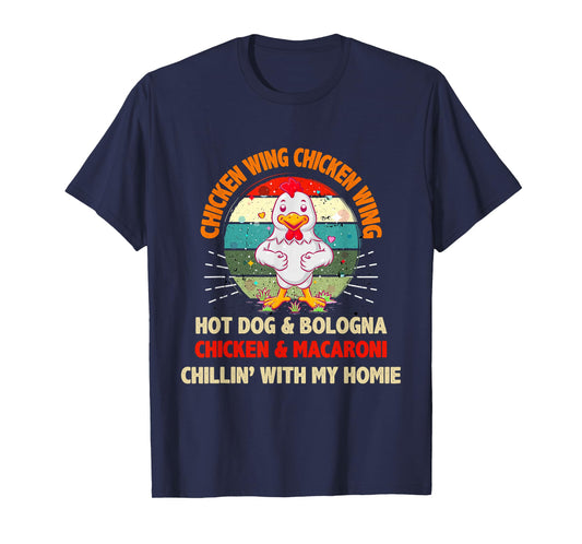 Kids Chicken Wing Chicken Wing Hot Dog and Bologna Toddlers T-Shirt