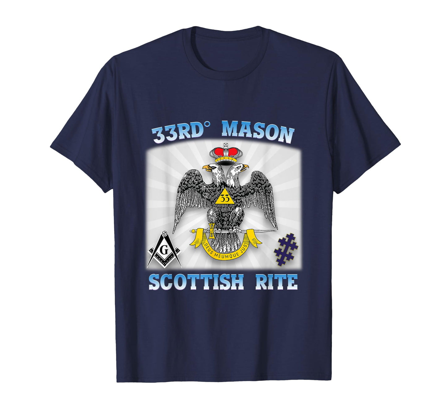 33rd Degree Mason Scottish Rite Masonic WD AASR 33 Valley OS T-Shirt