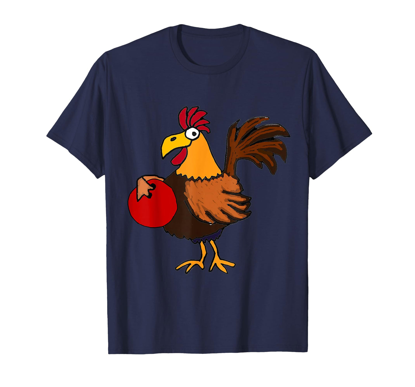 SmileteesSports Funny Rooster Bowling T-shirt T-Shirt