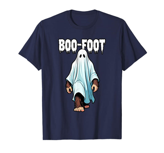 Bigfoot Ghost Costume Halloween Boo-Foot Sasquatch Spooky T-Shirt