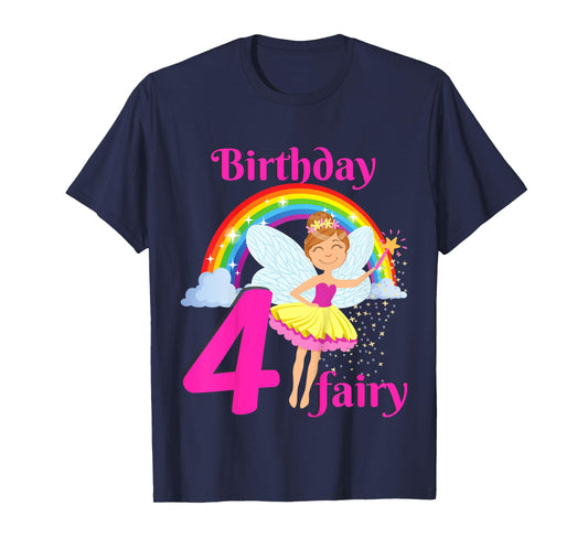 Kids Fairy Birthday Party 4 years old Fairy Birthday Party Theme T-Shirt