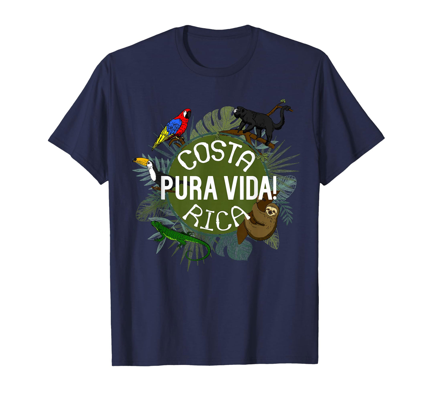 Pura Vida Costa Rica T-Shirt! Party Animals! T-Shirt