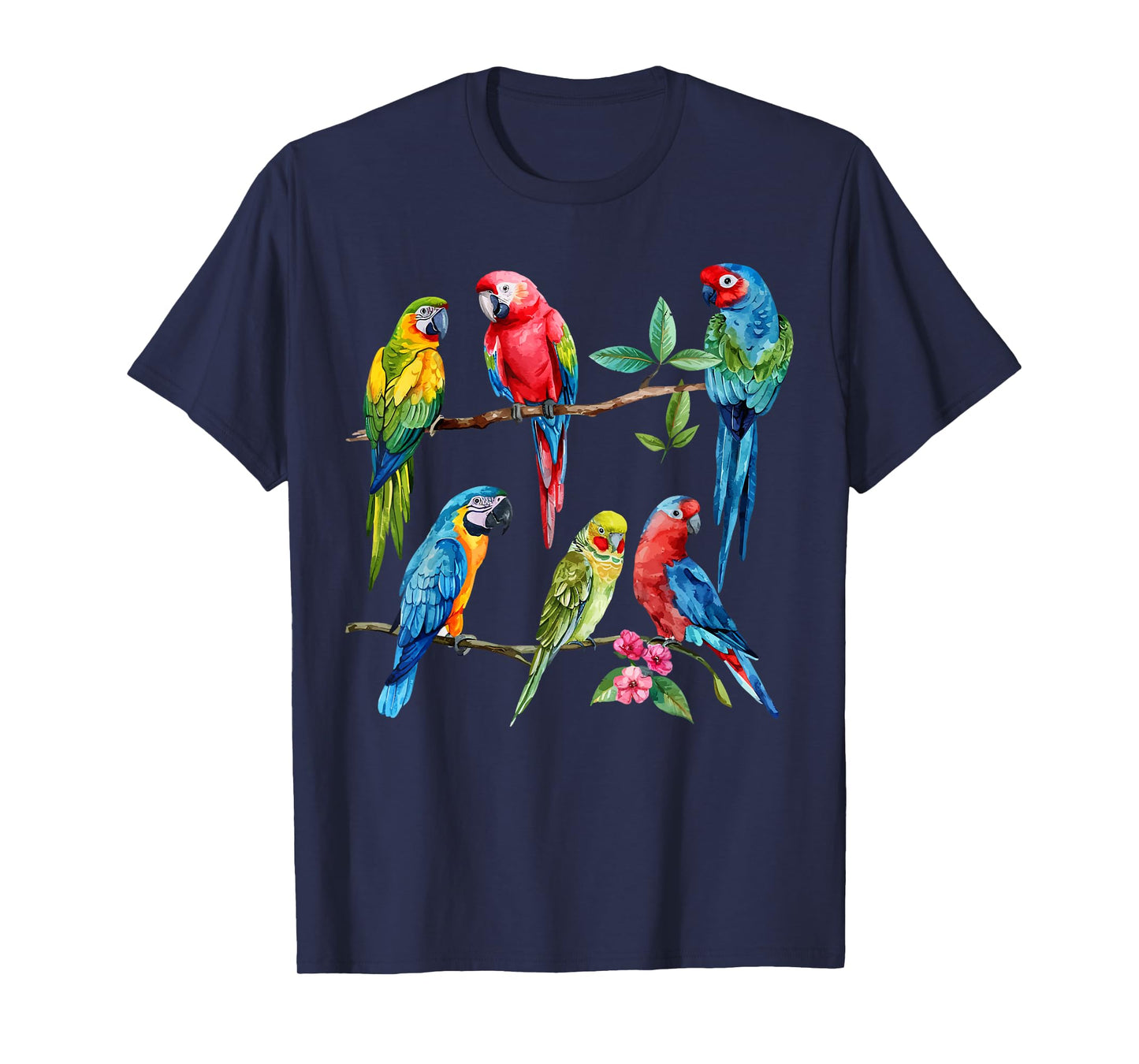 Colorful Parrot Watercolor T-Shirt