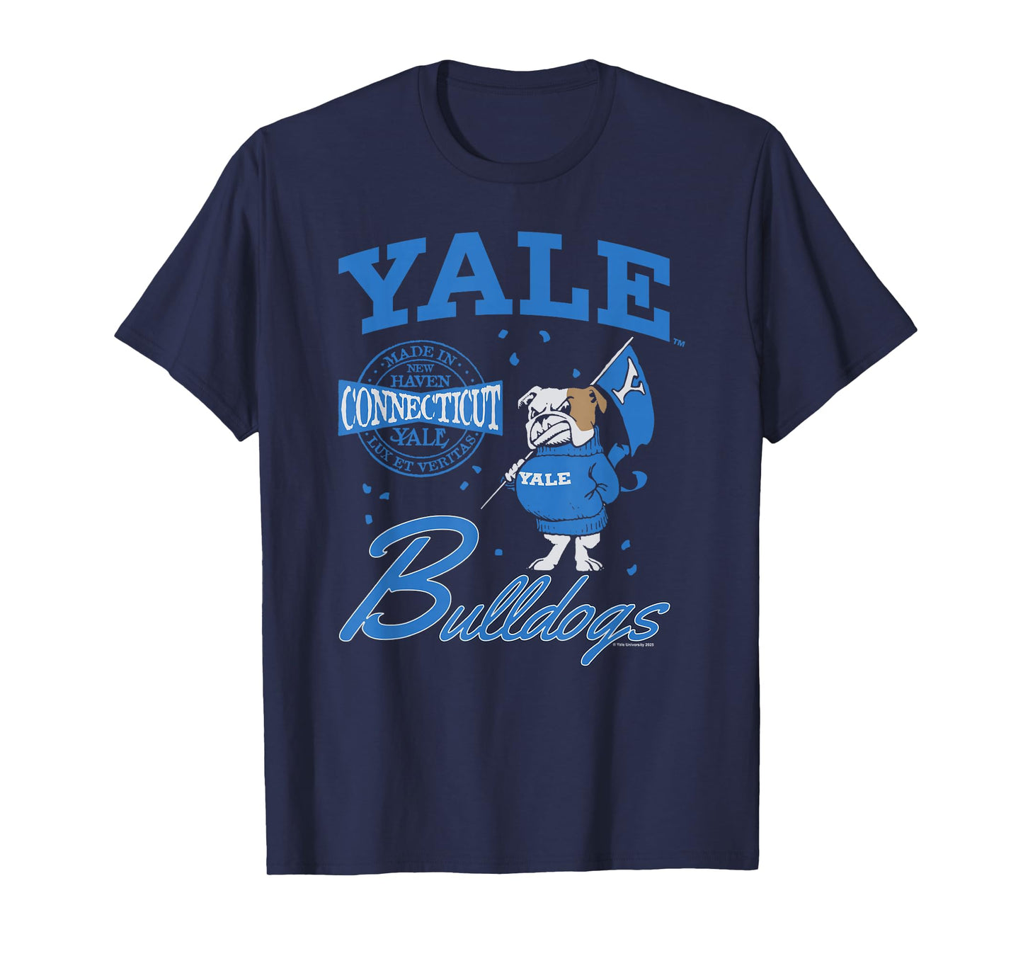 Yale University Made in New Haven Connecticut Handsome Dan T-Shirt