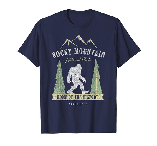 Rocky Mountain National Park Bigfoot Colorado Gift Sasquatch T-Shirt