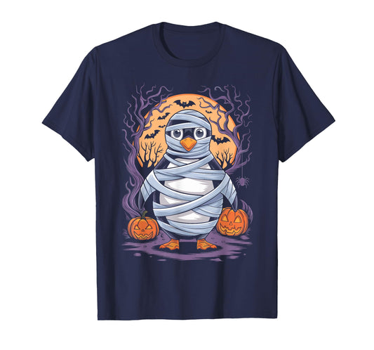Funny Mummy Penguin Lovers Spooky Halloween Costume T-Shirt