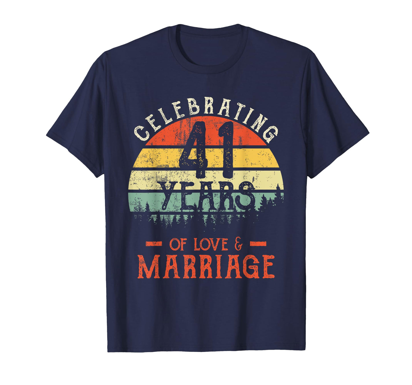 Legends Vintage 41 years marriage anniversary Crew His/Her T-Shirt