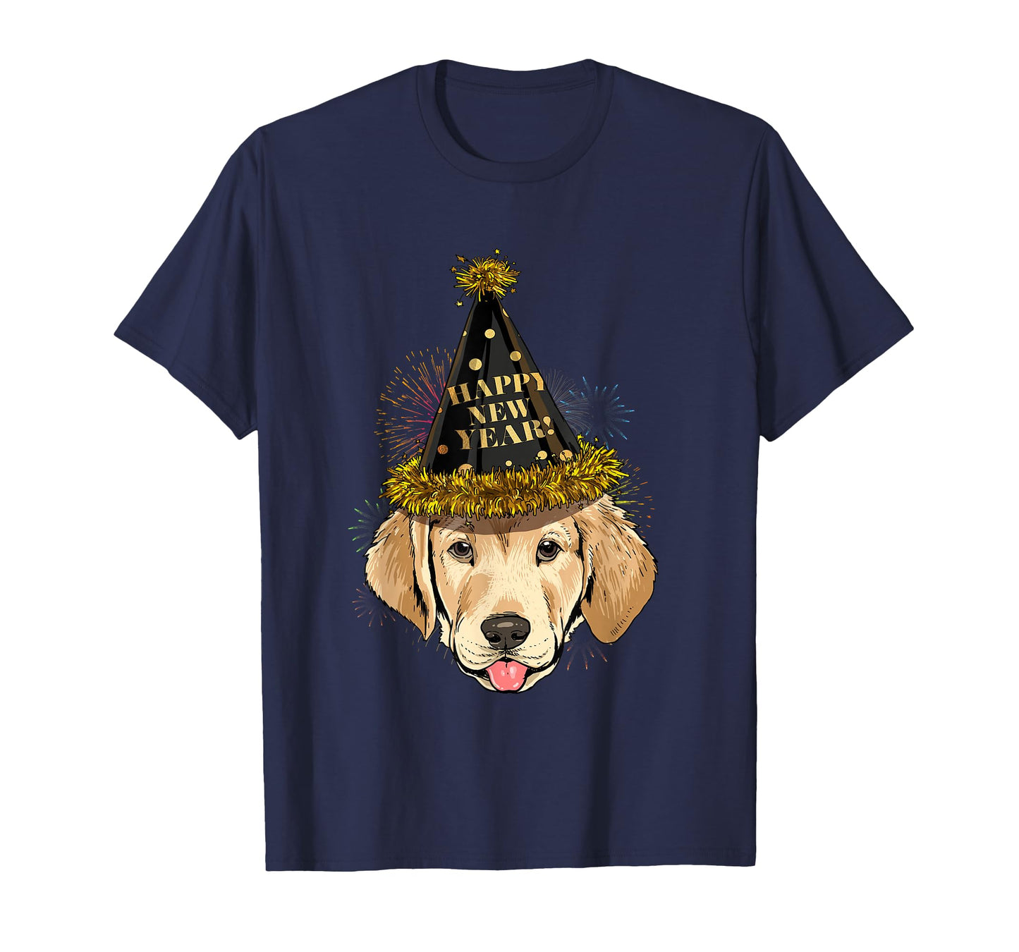 Labrador Retriever Happy New Year 2021 Dog T-Shirt