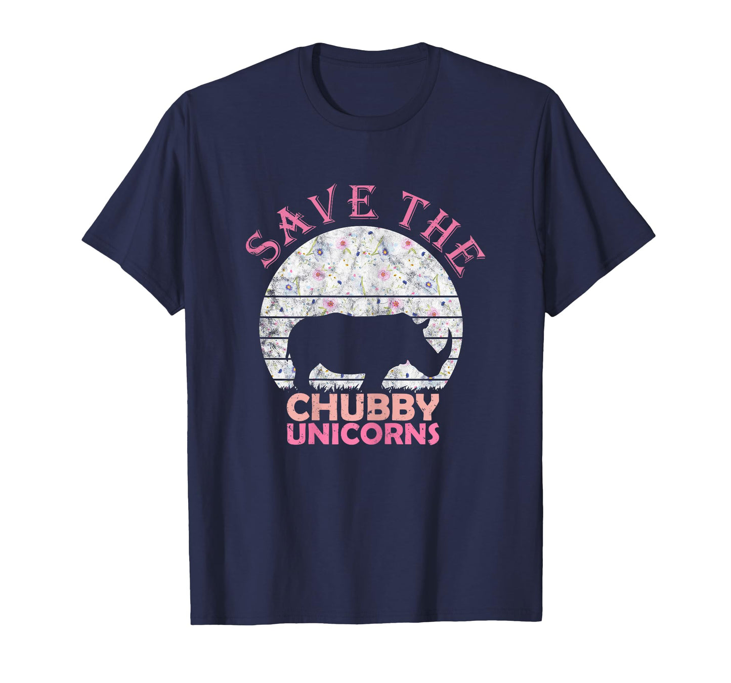 Funny Unicorn Gifts for Girls Women Save The Chubby Unicorns T-Shirt