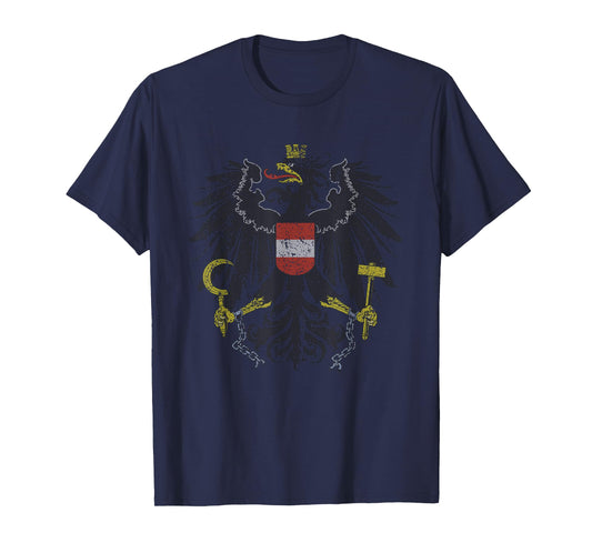 Austrian Flag Austria Coat of Arms Vienna Eagle T Shirt T-Shirt