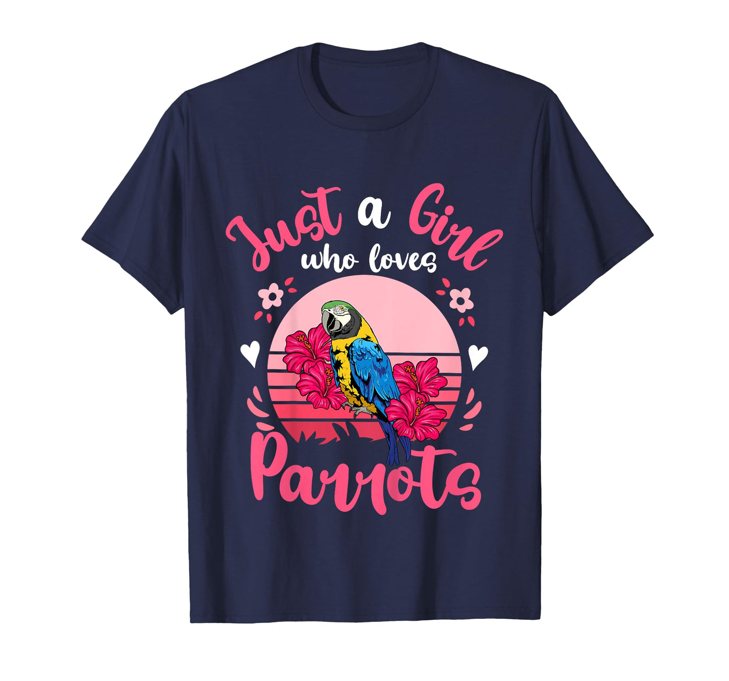 Kids Parrot Just a Girl Who Loves Parrots T-Shirt
