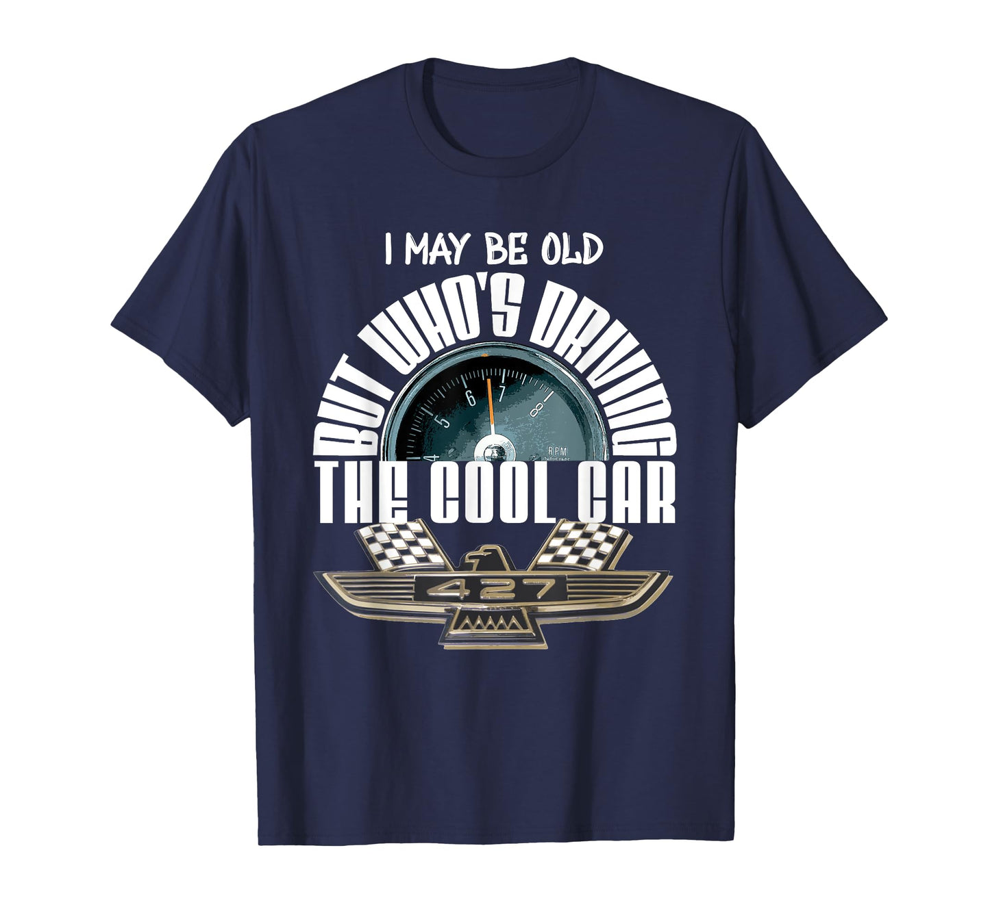 American Classic Tbird 427 Muscle Car Cool Tachometer T-Shirt