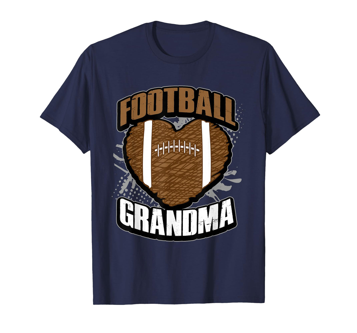 Football Grandma Shirt - Pigskin Heart Football Nana Granny T-Shirt