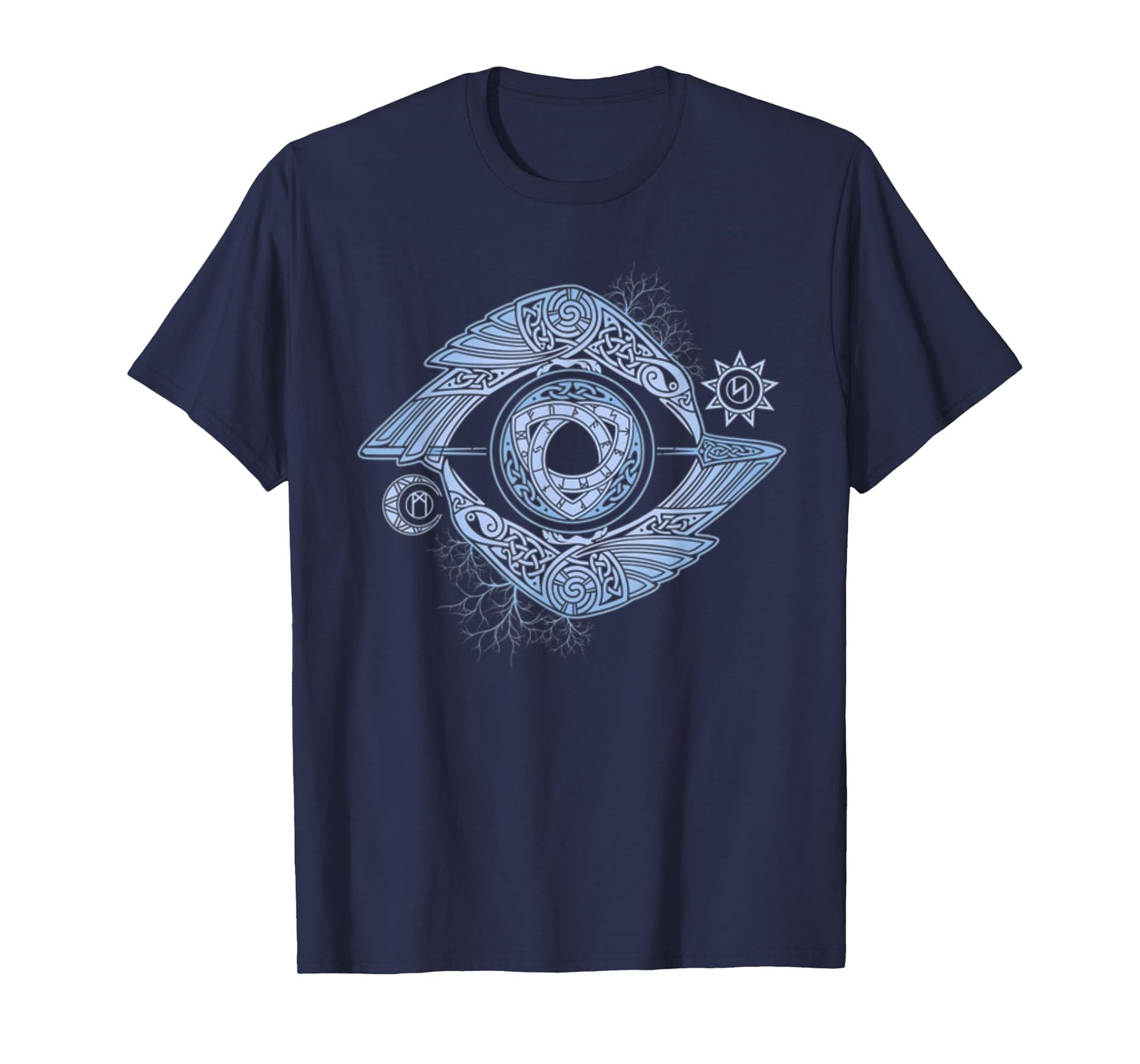 Eye Of Odin Raven Viking Valhalla North Myths T-Shirt