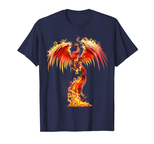 Rising Phoenix Fire Fenix Inspirational Fantasy Gift T-Shirt