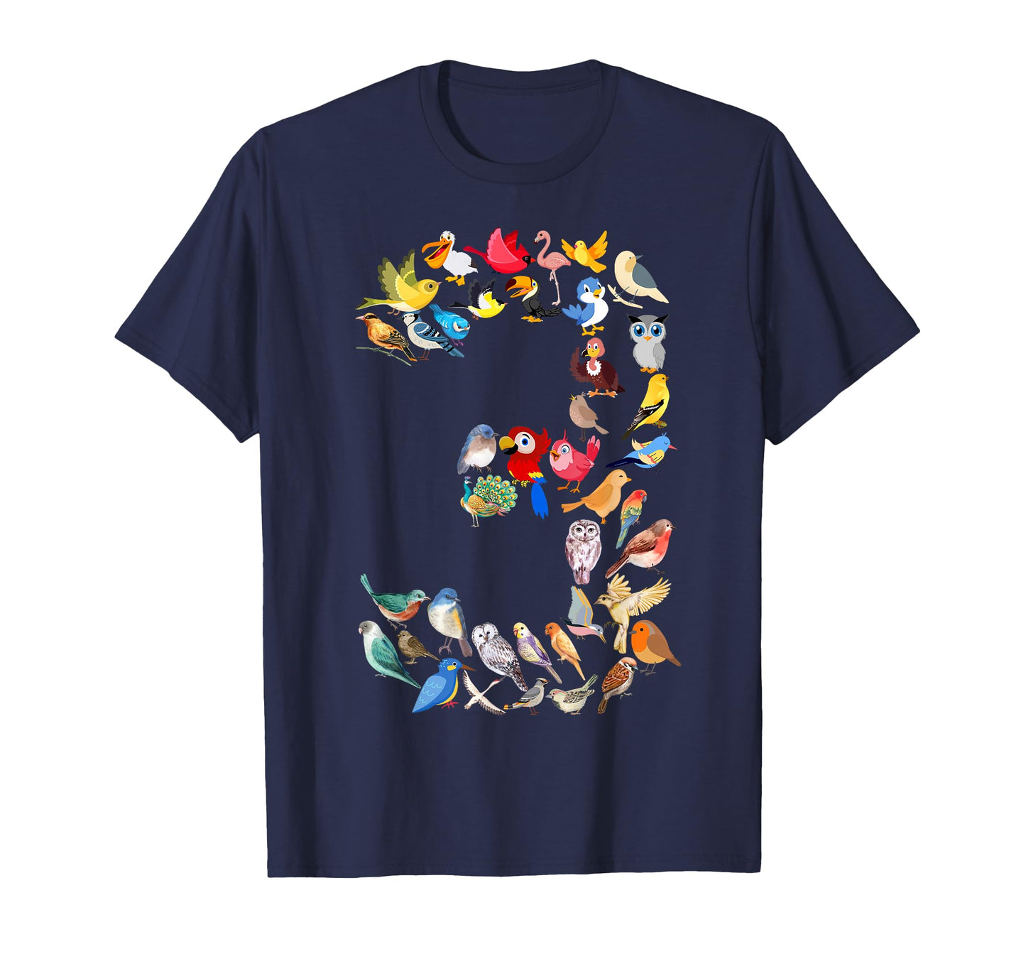 Toddler 3rd Birthday Birds Themed 3 Year Old Kids Bird Lover T-Shirt