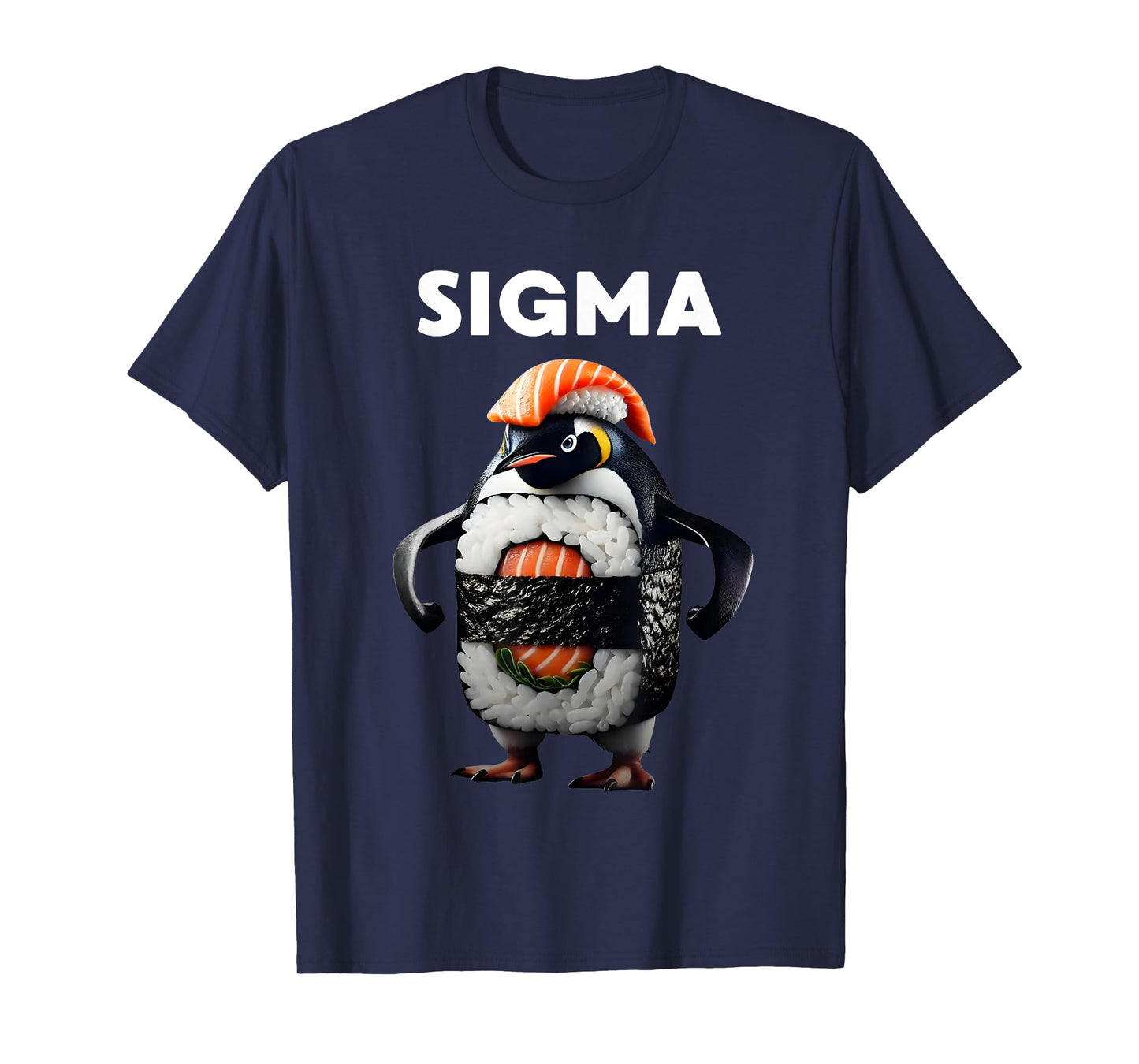 Sigma Italian Brainrot Meme Penguin Sushi Salmon Youth Kid T-Shirt