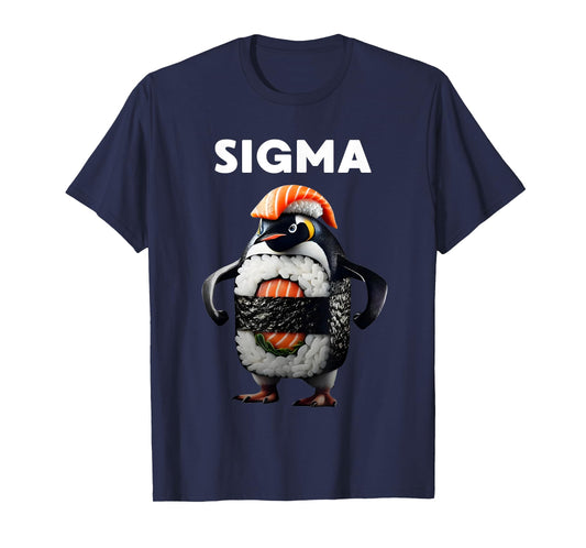 Sigma Italian Brainrot Meme Penguin Sushi Salmon Youth Kid T-Shirt