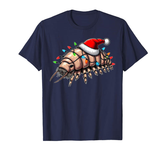 Isopod Funny Isopods Christmas Hat Xmas T-Shirt