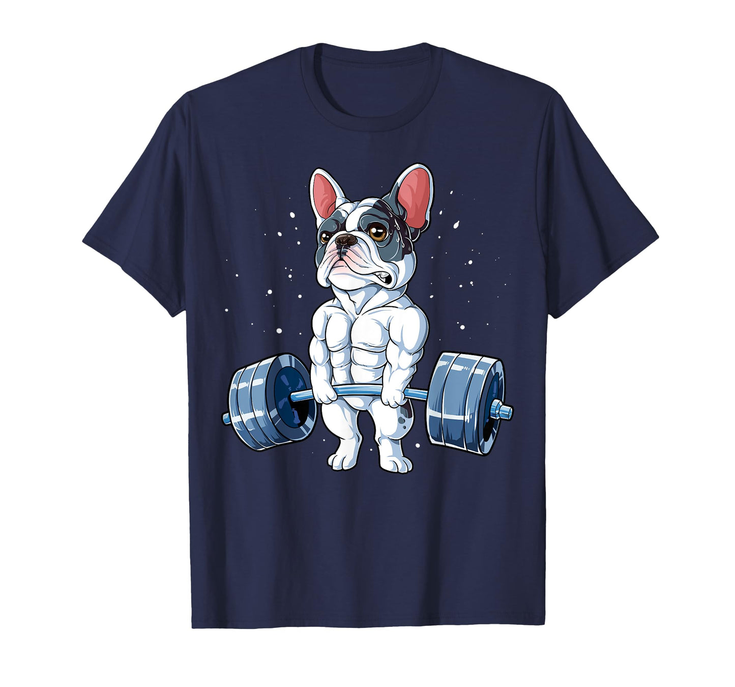 French Bulldog Weightlifting Funny Deadlift Men Fitness Gym T-Shirt
