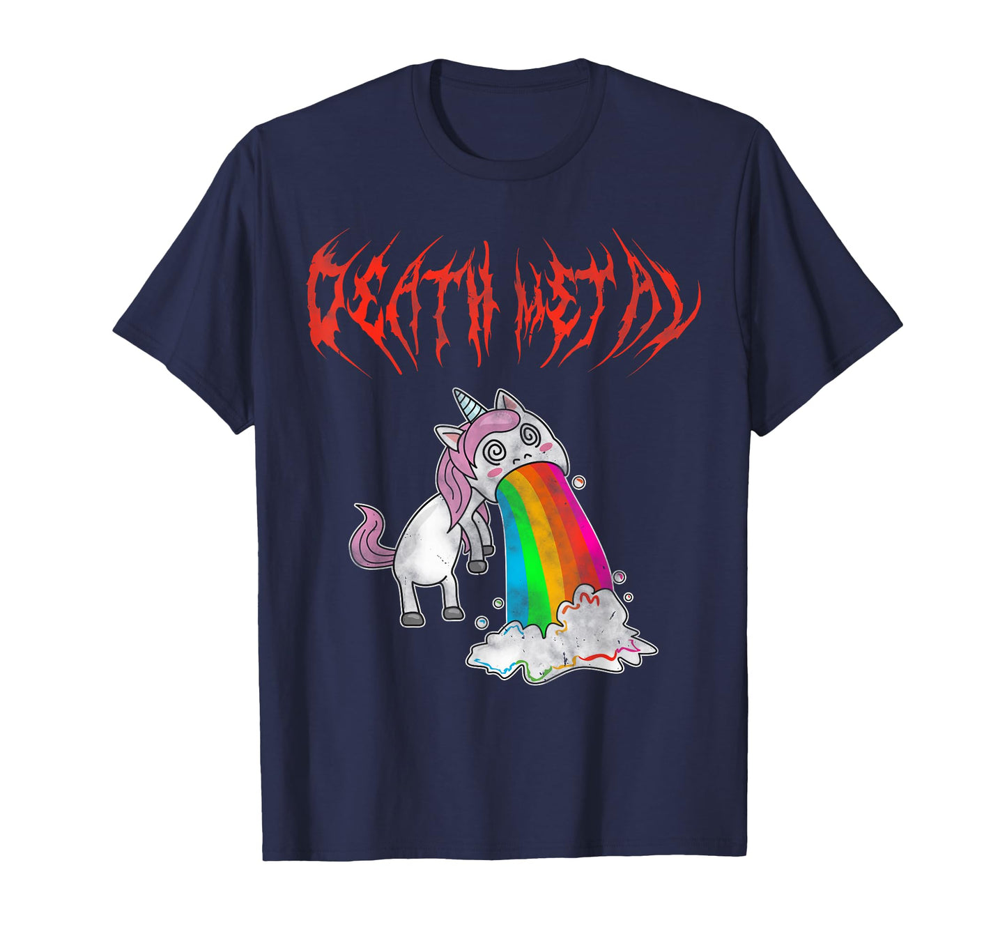 Metal Festival Puking Unicorn Death Metal Unicorn Metalcore T-Shirt